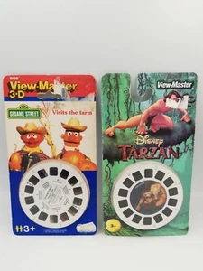 TYCO View Master Sesame Street & Disney Tarzan 3 Reels Packs - HTF New - Bild 1 von 2