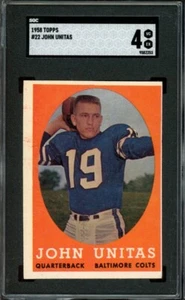1958 Topps #22 Johnny Unitas SGC 4 Colts Hof [G253] - Bild 1 von 2