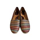 BOC Born Concept Shoes Womens 11M Striped Espadrille Flats Multicolor NWOT