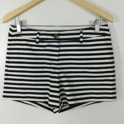Boden Nautical Shorts Size 6 P Striped Blue White Pockets Casual Summer Retro - Image 1 of 4