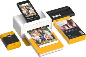 KODAK Photo Printer + Label Maker Bundle(Yellow) - Picture 1 of 4