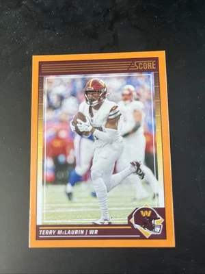 2024 Score Terry McLaurin#285 Orange Color Match Parrarle - Image 1 of 2