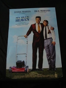 Póster de la película My Blue Heaven Steve Martin Rick Moranis promoción original de la tienda de videos - Imagen 1 de 3