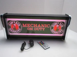 Sinclair Mechanic on Duty LED Display lighted sign lightbox Wall hanging Light - Picture 1 of 5