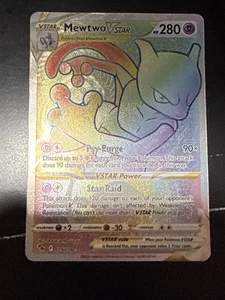 Mewtwo VSTAR - 079/078 Pokemon GO (Pokemon) Secret Rainbow Rare - Picture 1 of 2