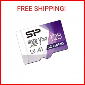 Silicon Power 128GB Karta Micro SD U3 SDXC Do 100MB/s High Speed Karta pamięci f - Zdjęcie 1 z 2