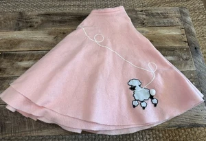 Felt Women’s Poodle Skirt Handmade Elastic Waist Sock Hop Dance 50s Costume PICS - Picture 1 of 5