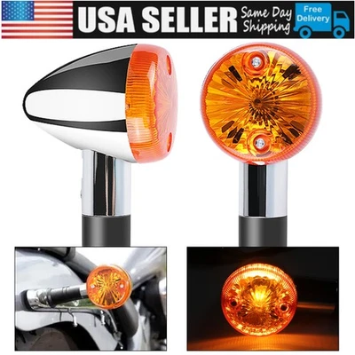 Luz de seta de motocicleta para Kawasaki Vulcan VN 800 900 1500 1600 1700 2000 - Imagem 1 de 4