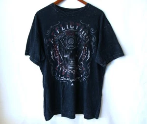 ~ Nueva Camiseta Auténtica Affliction Para Hombre 2XL 1973 Live Fast American Customs MC - Imagen 1 de 5