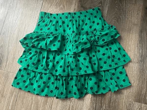 Gymboree Girls Size 8 Green Polka Dot Skirt with Built-In Shorts - Picture 1 of 2