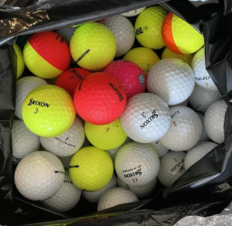 SRIXON, Top Flite Lote Mixto de Pelotas de Golf COMO NUEVAS 50+ Pelotas - BOLSA MIXTA Foto 1 de 1