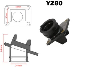 Carburetor Manifold Boot Adapter For YAMAHA YZ125 1998 YZ80 93-01 YZ85 02-18 - Picture 1 of 5