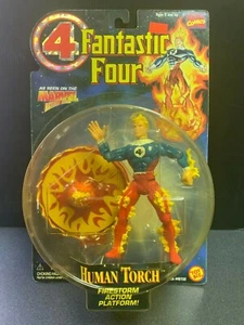 Toy Biz Marvel Fantastic Four Human Torch with Firestorm Action Platform MOC - Picture 1 of 1