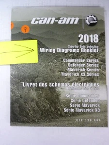 CAN-AM 2018 WIRING DIAGRAM BOOKLET SERVICE MANUAL REPAIR BOOK PN 219100880 - Imagen 1 de 5