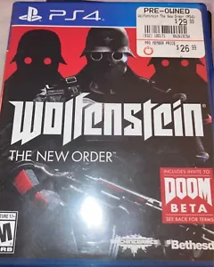 VIDEO GAME PS4 Wolfenstein The New Order (2014) Sony PlayStation 4 - Picture 1 of 1