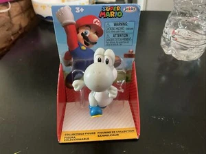 Jakks NEW Nintendo Super Mario White Yoshi 2.5" Action Figure Toy Collectible - Picture 1 of 5
