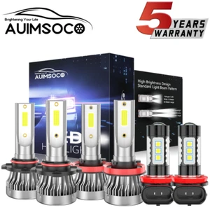 For Mitsubishi Outlander Sport 2011-2019 LED Headlight High Low Fog Light Bulbs - Picture 1 of 16
