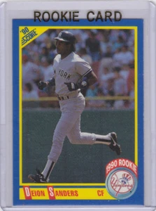 DEION SANDERS ROOKIE CARD Score RC Baseball Football COACH PRIME Colorado Buffs! - Foto 1 di 2