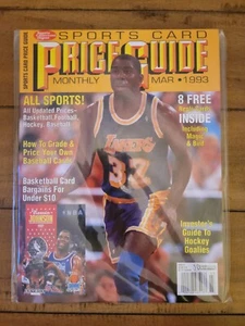 SPORTS COLLECTORS DIGEST SPORTS CARD PRICE GUIDE MARCH 1993 MAGIC JOHNSON CARDS - Picture 1 of 5