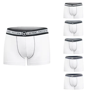 Sergio Tacchini - 6 Boxer Hombre Algodón Elastizado Blanco Negro Gris Azul B9000 - Imagen 1 de 9