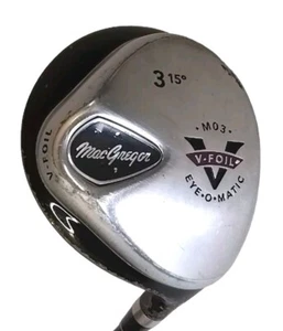 Macgregor V-Foil MO3 Eye-O-Matic 3 Wood 15 Degree Graphite Regular Flex Shaft - Picture 1 of 8