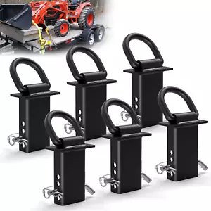 5/8” Stake Pocket Tie down D Rings,Heavy Duty Trailer D Rings with Anti-Loss Pin - Picture 1 of 12