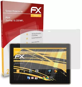 atFoliX 2x Screen Protection Film for Asus ZenPad 10 Z301MFL matt&shockproof - Picture 1 of 9