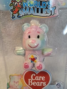 World's Smallest Care Bears Mini Plush True Heart Bear NEW. - Picture 1 of 10