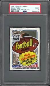 1988 Topps Football Cello Pack PSA MINT 9 RICHARD DENT on TOP JERRY RICE on BACK - Picture 1 of 3