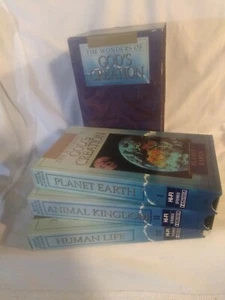 VHS Boxed set Wonders of Gods Creation Watched/TESTED Mooney Institute of Scienc - Picture 1 of 9