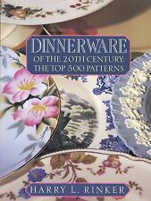20th Century Porcelain China Dinnerware - Makers Patterns Forms / Book + Values
