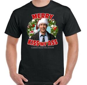 GRISWOLD CHRISTMAS T-SHIRT Merry Kiss My Ass National Lampoons XMAS Vacation Top