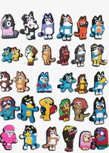 14 pcs shoe charms for croc Theme Charms Bluey Bingo Cartoon Shoe Charms USA - Picture 1 of 3