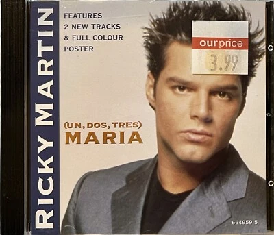RICKY MARTIN - Maria - 4-Track CD Single with Poster - LIKE NEW - Image 1 of 4