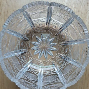 Beautiful Ornate Small Crystal Clear Glass Relish Dish Jelly Bowl 3.75" Diameter - Picture 1 of 16