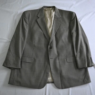 Chaqueta Blazer Abrigo Deportivo De Colección Stafford 50R Pata de Gallo Dorado 100% Lana Hombres Foto 1 de 4