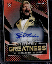 2021 Finest WWE Uncrowned Greatness Auto Orange Refractors Ted Dibiase 13/25