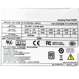 Server Power Supplies For FSP 250W 8PIN4+4 FSP250-70PFU - Afbeelding 1 van 7