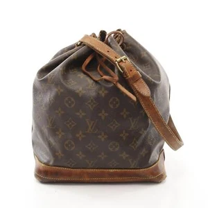 LOUIS VUITTON Noe Schultertasche M42224 Monogram Canvas Leder Braun Gebraucht... - Bild 1 von 12