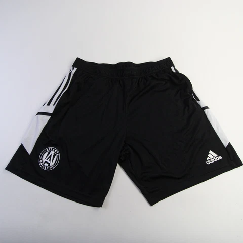 Atlanta United adidas Aeroready Athletic Shorts Men's Black/White Used Cover