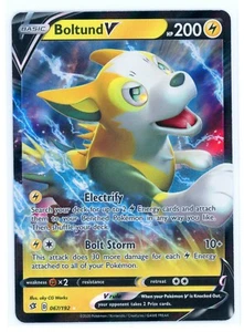 Pokemon - SWSH Rebel Clash - Boltund V - #067/192 Holo Ultra Rare - NM - Picture 1 of 2