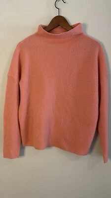 Свитер Nordstrom Signature из чистого кашемира с ложным вырезом маленький коралл - Изображение 1 из 4