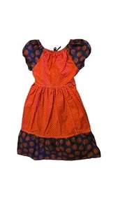 Vintage Handmade 90's Patriotic Nautical Red Dress Aproximately Girls 7/8 Dress - Picture 1 of 4