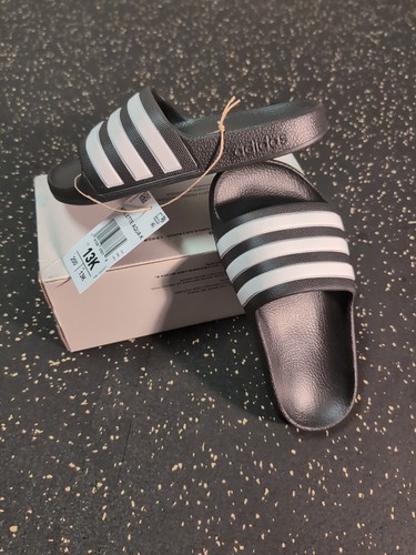 Adidas Adilette Aqua K Classic Slides Nero Bianco F35556 Unisex Giovane Taglia 12K