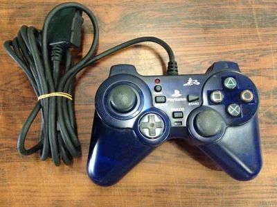 Fujiwork Analog Rensya Pad Controller Clear Blue Playstation 2 ps2 Tested B25MI - Image 1 of 4