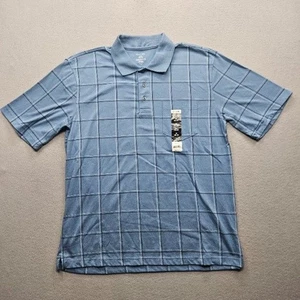 George Herren Größe Medium blau Fensterscheibe Kurzarm Poloshirt neu mit Etikett - Bild 1 von 10