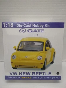 Gate 06033 1998 VW New Beetle Coupe 1/18 Scale Diecast Hobby Kit - Black - Picture 1 of 2