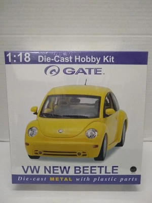 Gate 06033 1998 VW New Beetle Coupe 1/18 Scale Diecast Hobby Kit - Black - Image 1 of 2