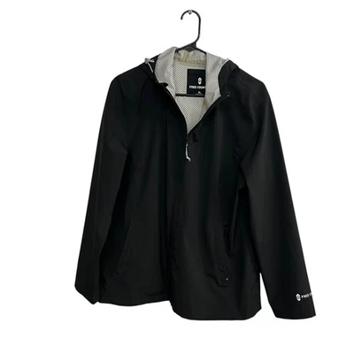 Chaqueta softshell Free Country negra con capucha XL exterior utilitaria Gorpcore viento lluvia Foto 1 de 4