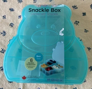 melii Meliibaby Snackle Box Orso 6 scomparti regolabili totale 37,6 once *NUOVO* - Foto 1 di 6